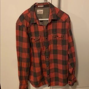 Lucky Brand Western Button Up Long Sleeve Shirt